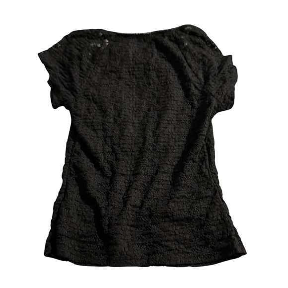 No Boundaries Black Smocked Puff Sleeve Blouse - Picture 2 of 4